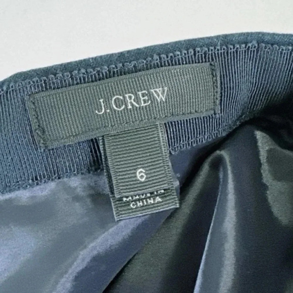 J,CREW Navy Pocket  Front Navy Skirt - Picture 6 of 11